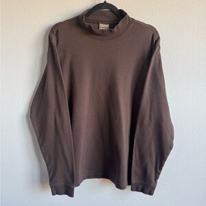 Scandia Men's Brown Mock Neck